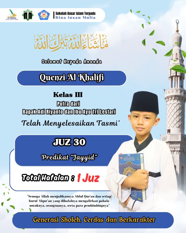 Masya Allah Tabarakallah, Ananda Quenzy Berhasil Tasmi' Qur'an Juz 30 625968647 1611630176539952 4491170461442672859 n